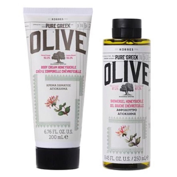 Korres Skincare Korres Pure Greek Olive Honeysuckle Body Cream And